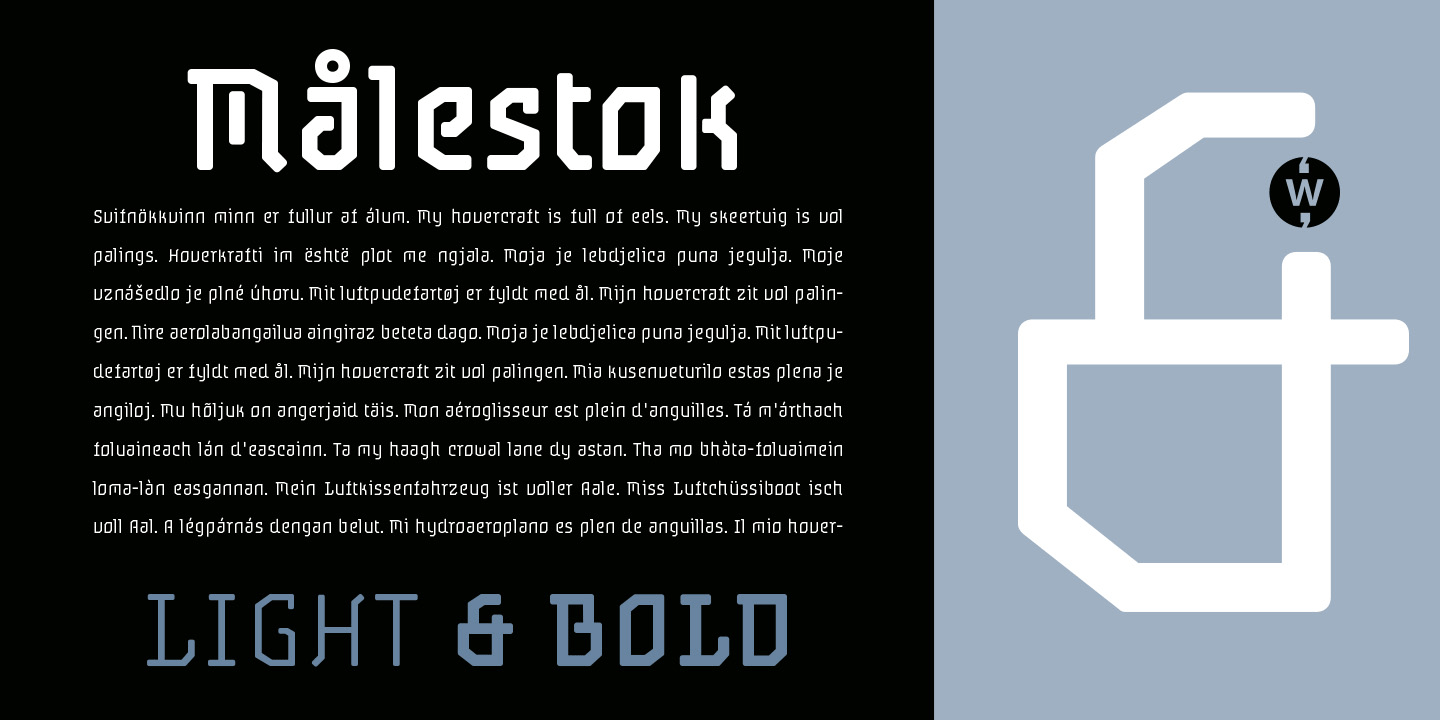Målestok Font Poster #1