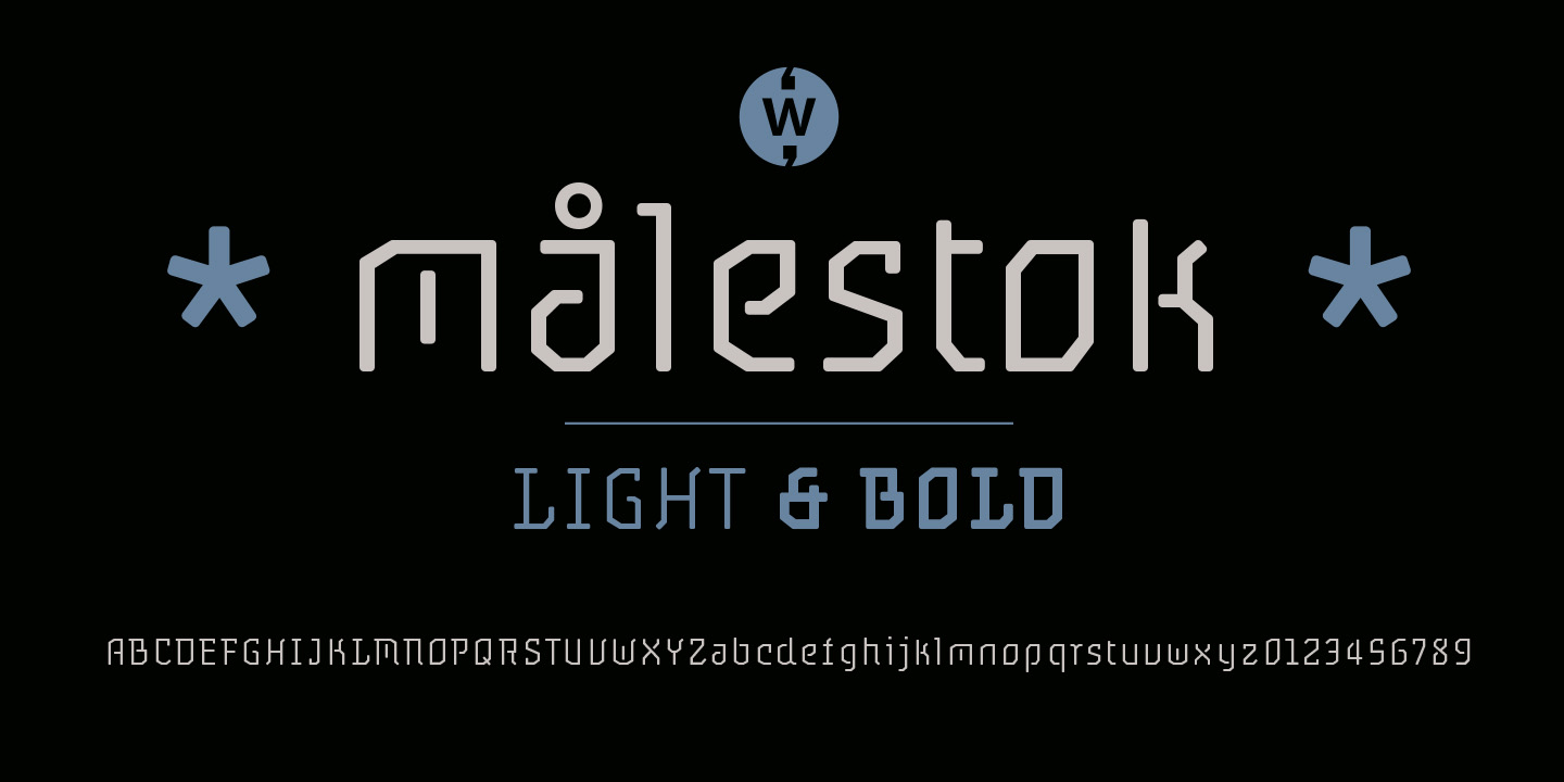 Målestok Font Poster #1