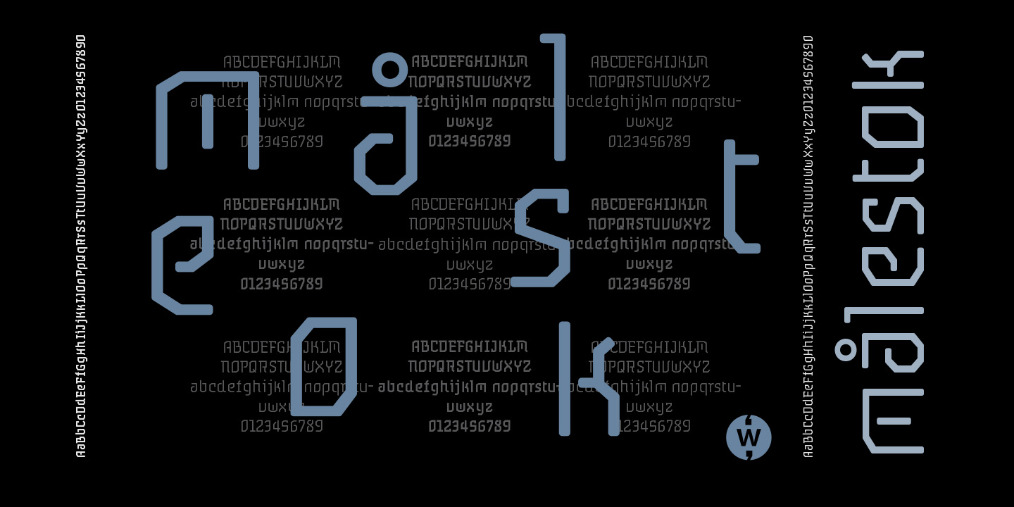 Målestok Font Poster #1