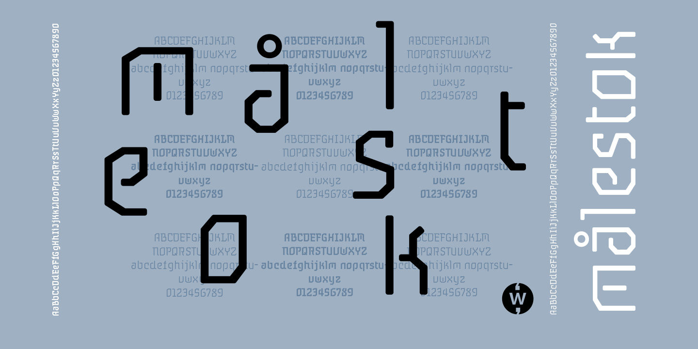 Målestok Font Poster #1