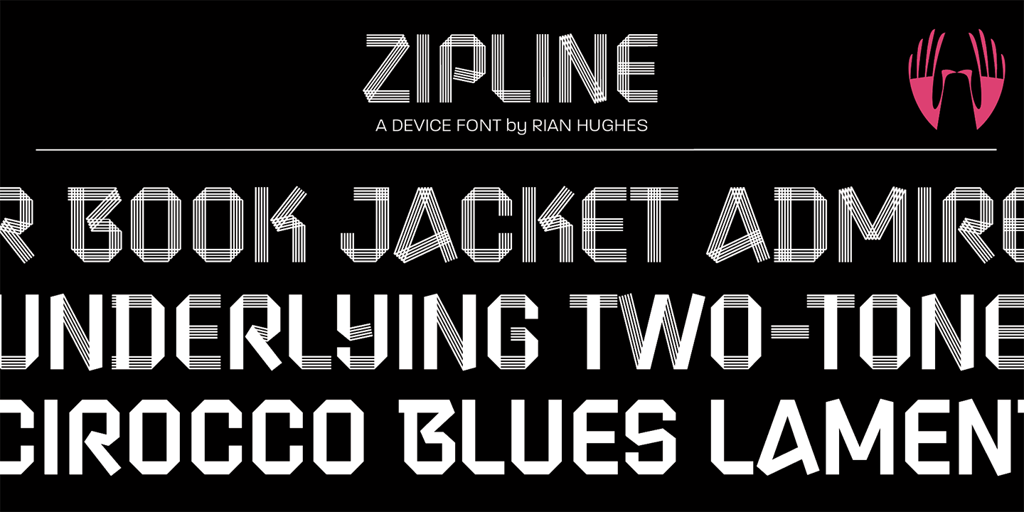 Zipline Font Poster #1