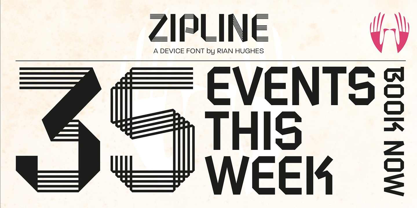 Zipline Font Poster #1