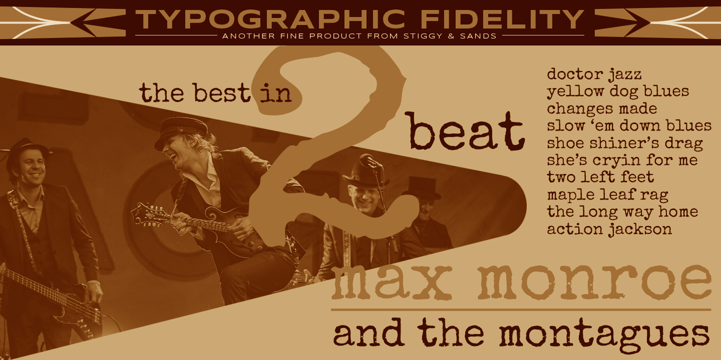 Distressed Telegraph Font Poster #1