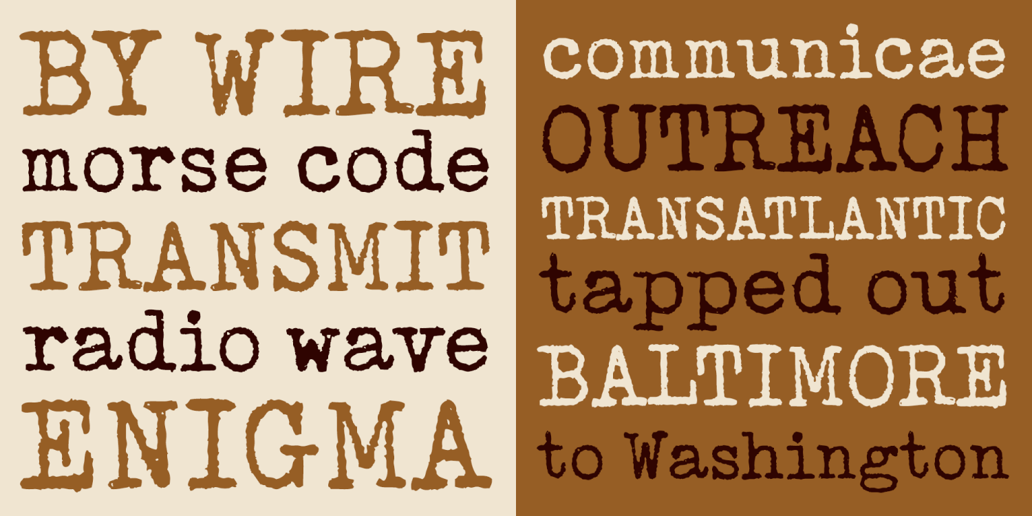 Distressed Telegraph Font Family - Poster #7
