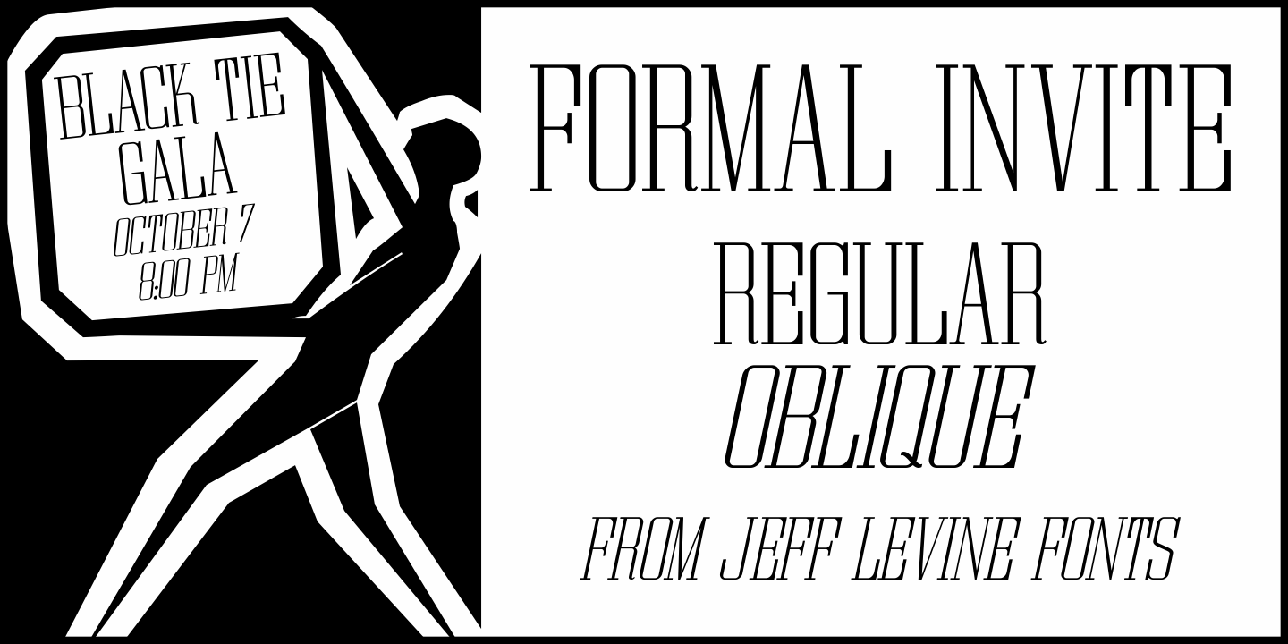 Formal Invite Font Poster #1