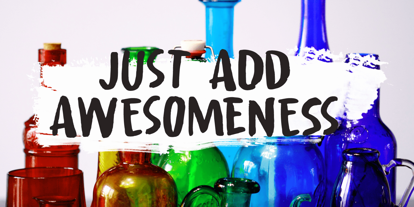 Awesome Sauce Font Poster #1