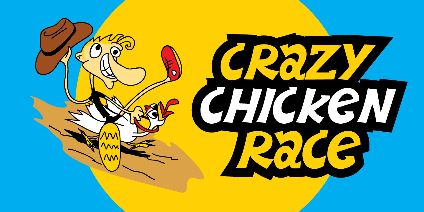 Crazy Cartoon Font Poster #1