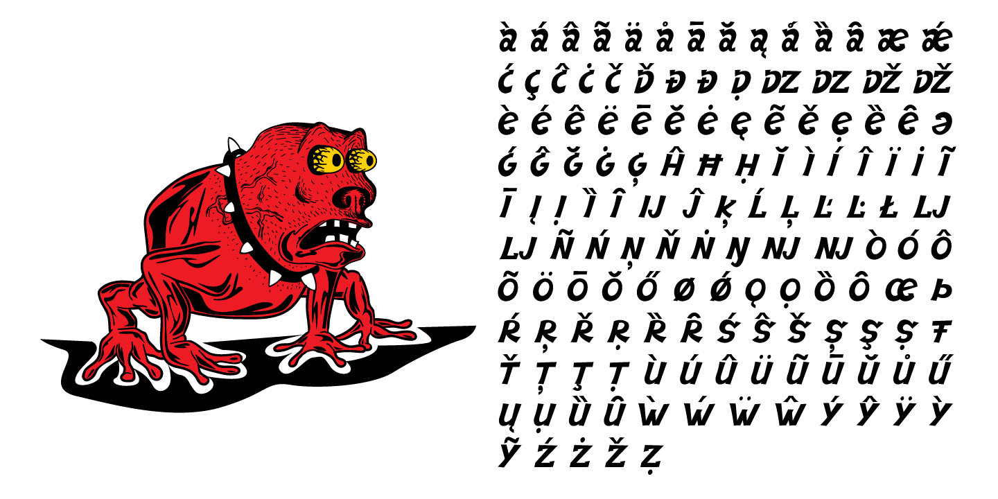 Crazy Cartoon Font Poster #1