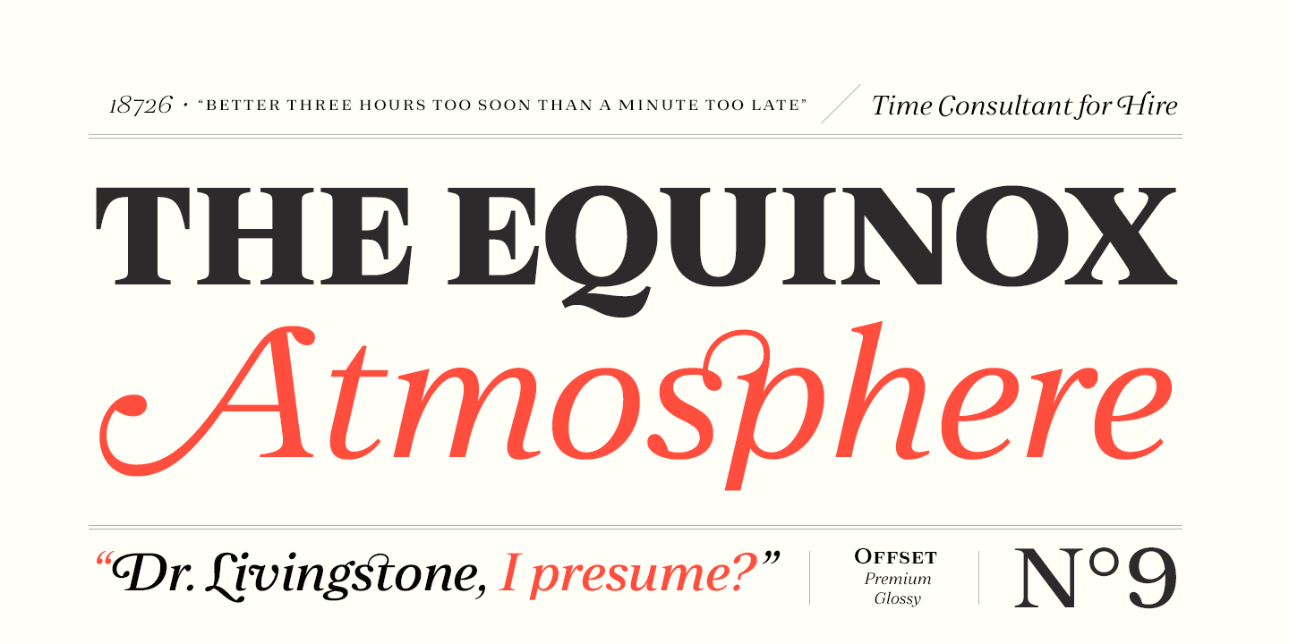 Zeit Font Poster #1