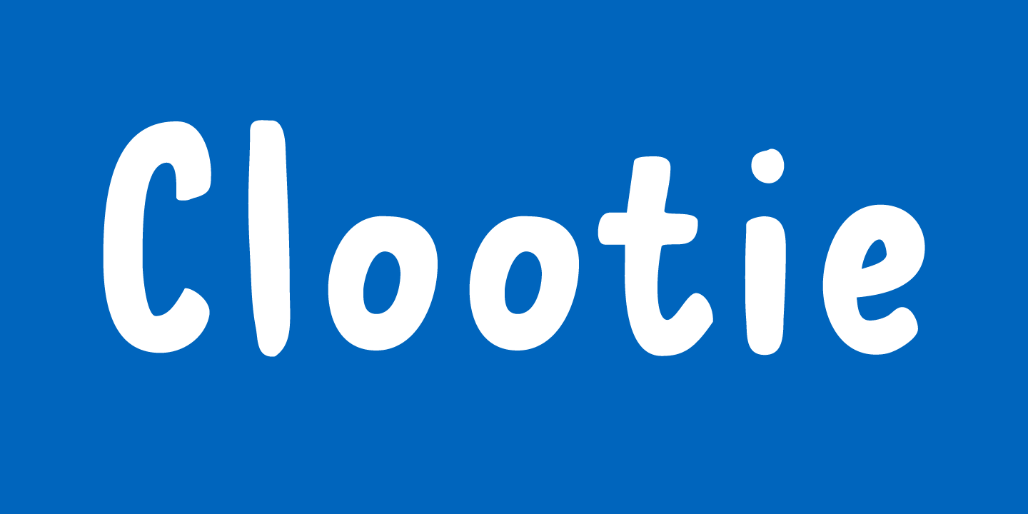 Clootie Font Poster #1