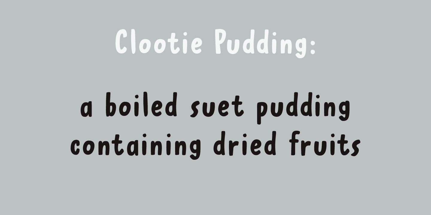 Clootie Font Poster #1