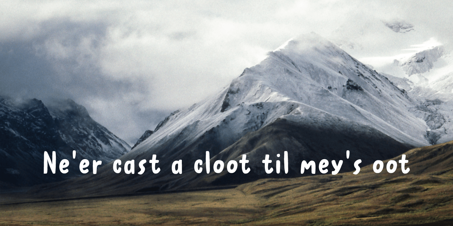 Clootie Font Poster #1