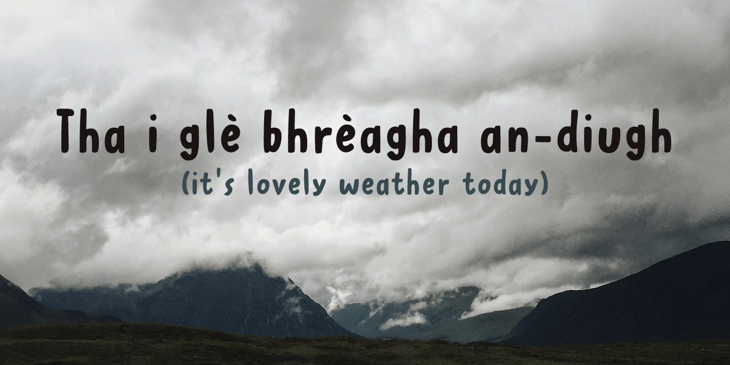 Clootie Font Poster #1