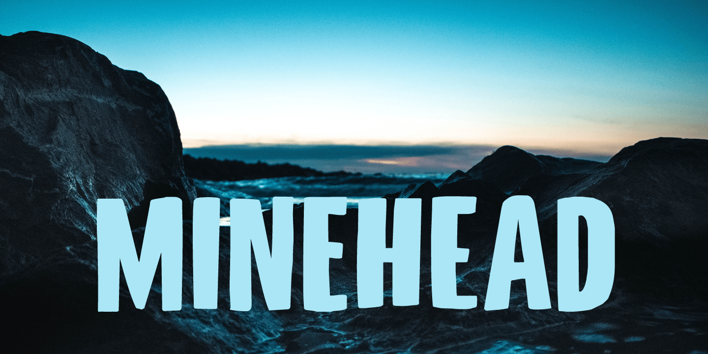 Minehead Font Poster #1