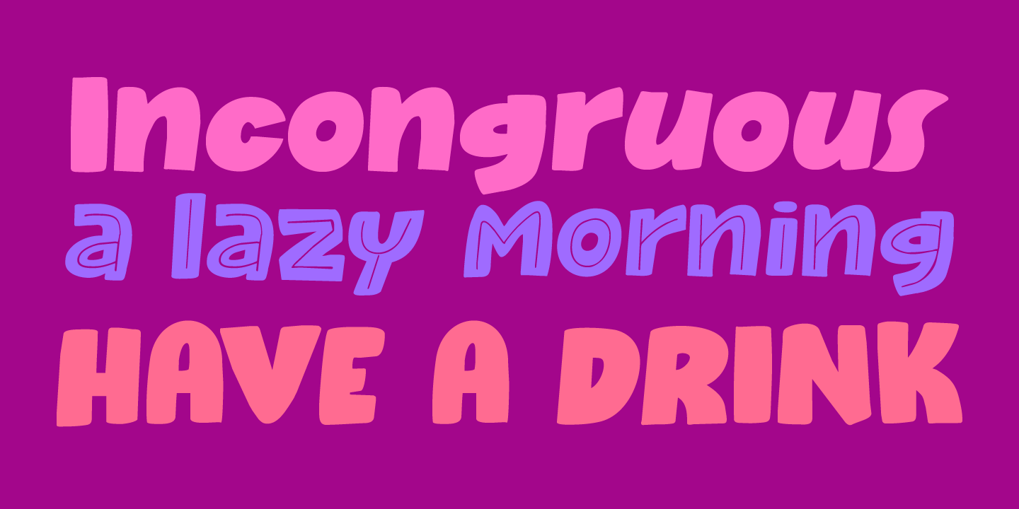Raspberry Sherbet Font Poster #1