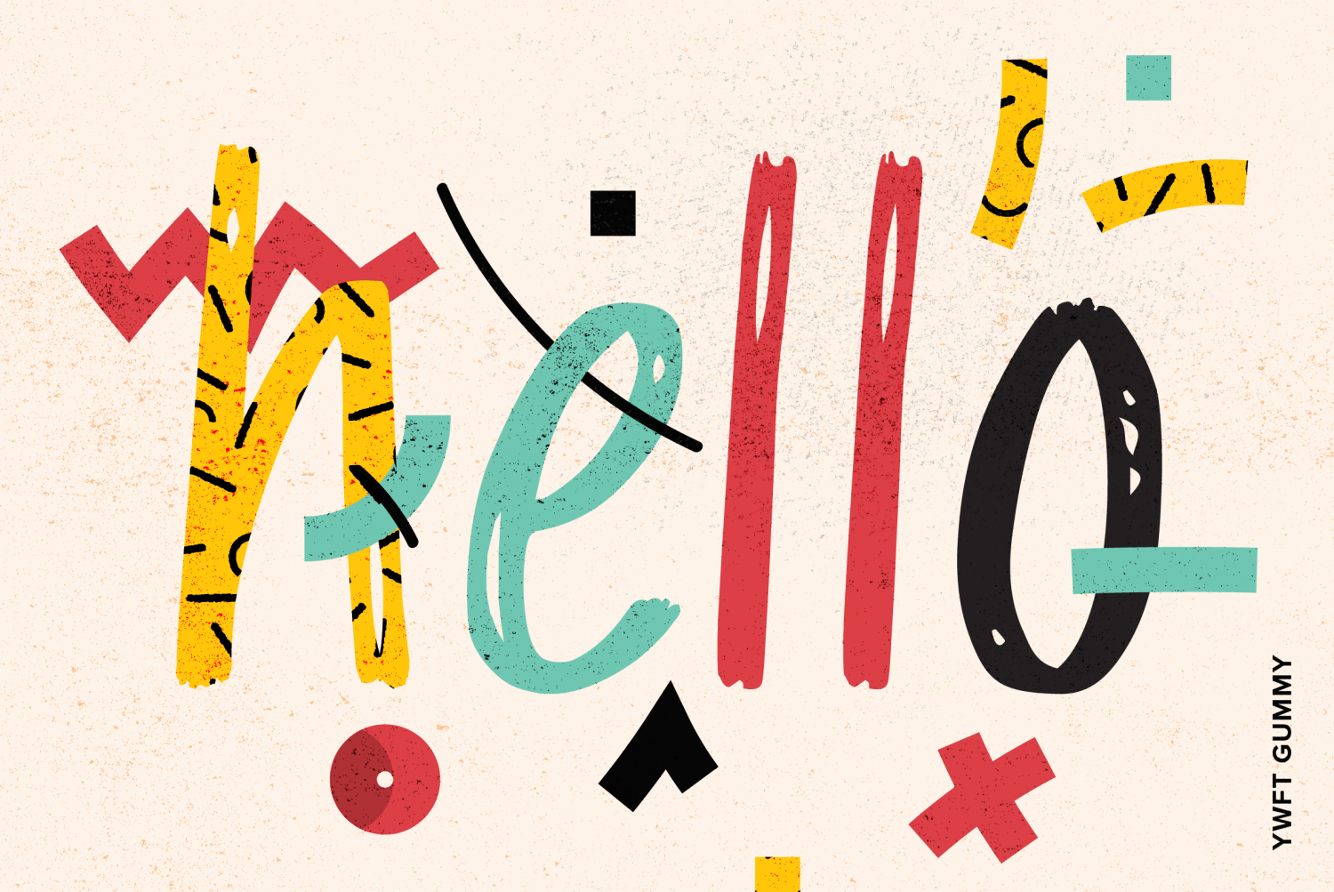 YWFT Gummy Font Poster #1