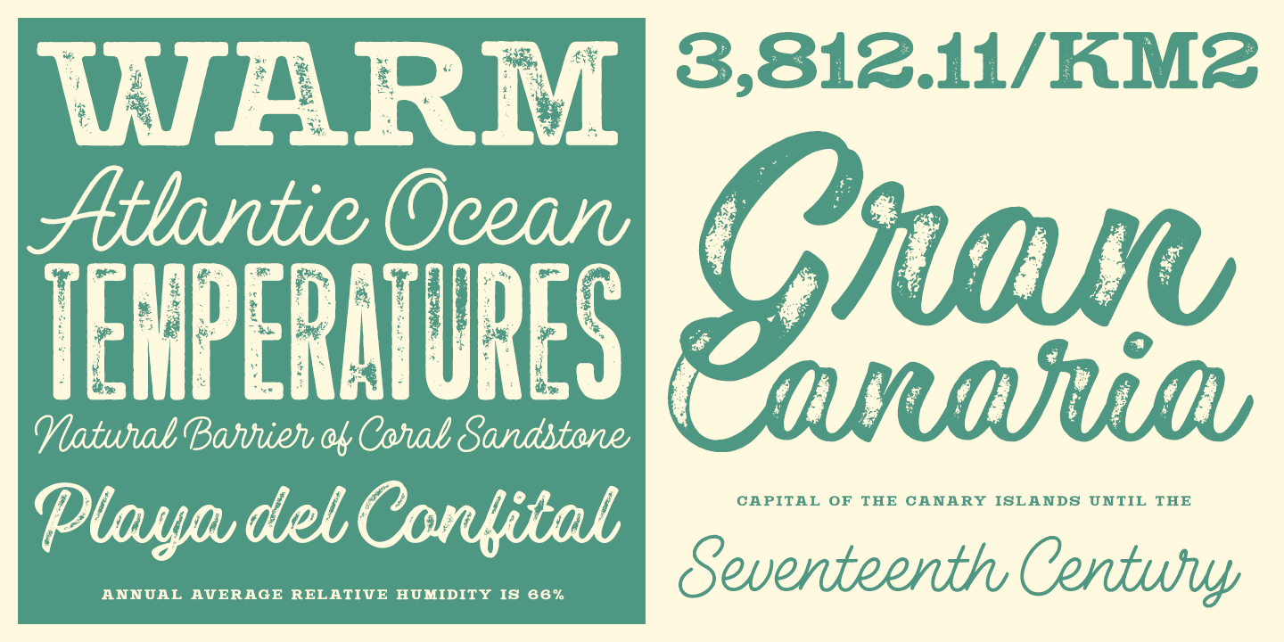Las Palmas Font Poster #1