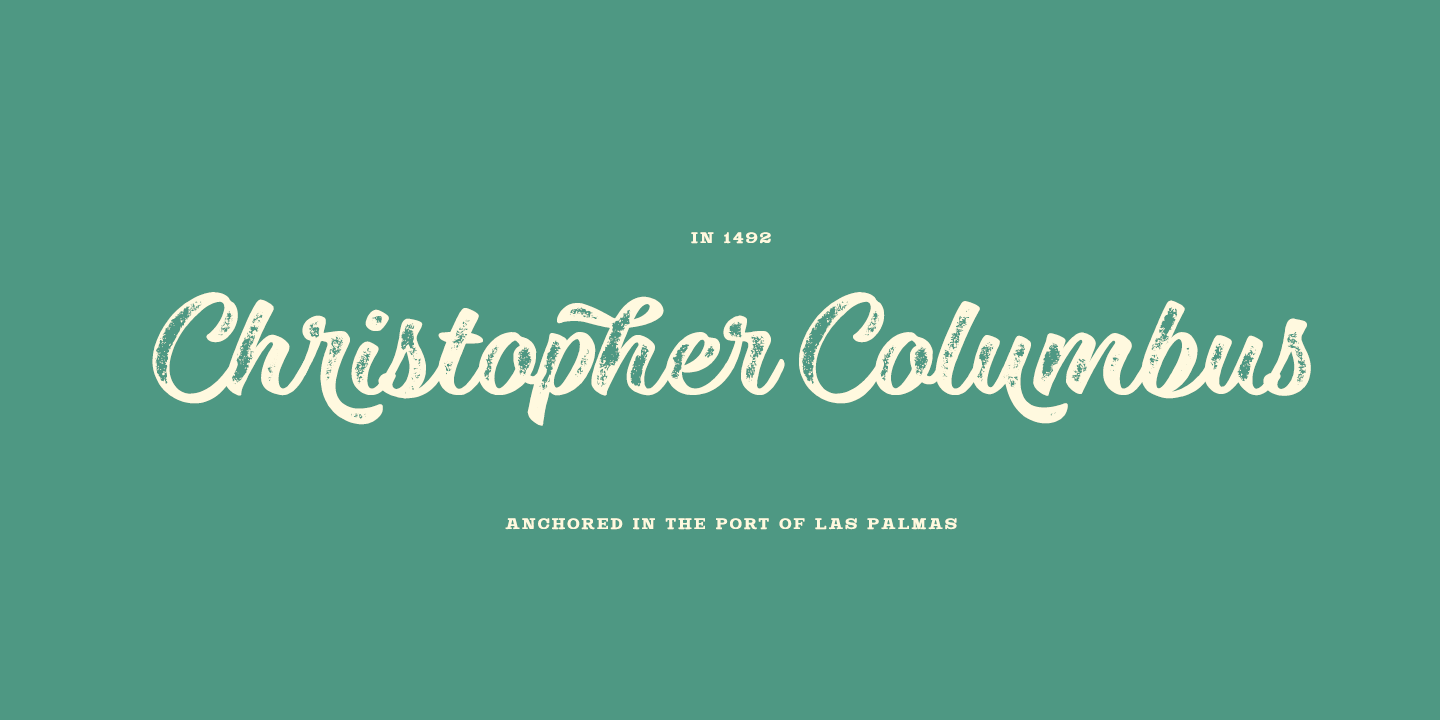 Las Palmas Font Poster #1