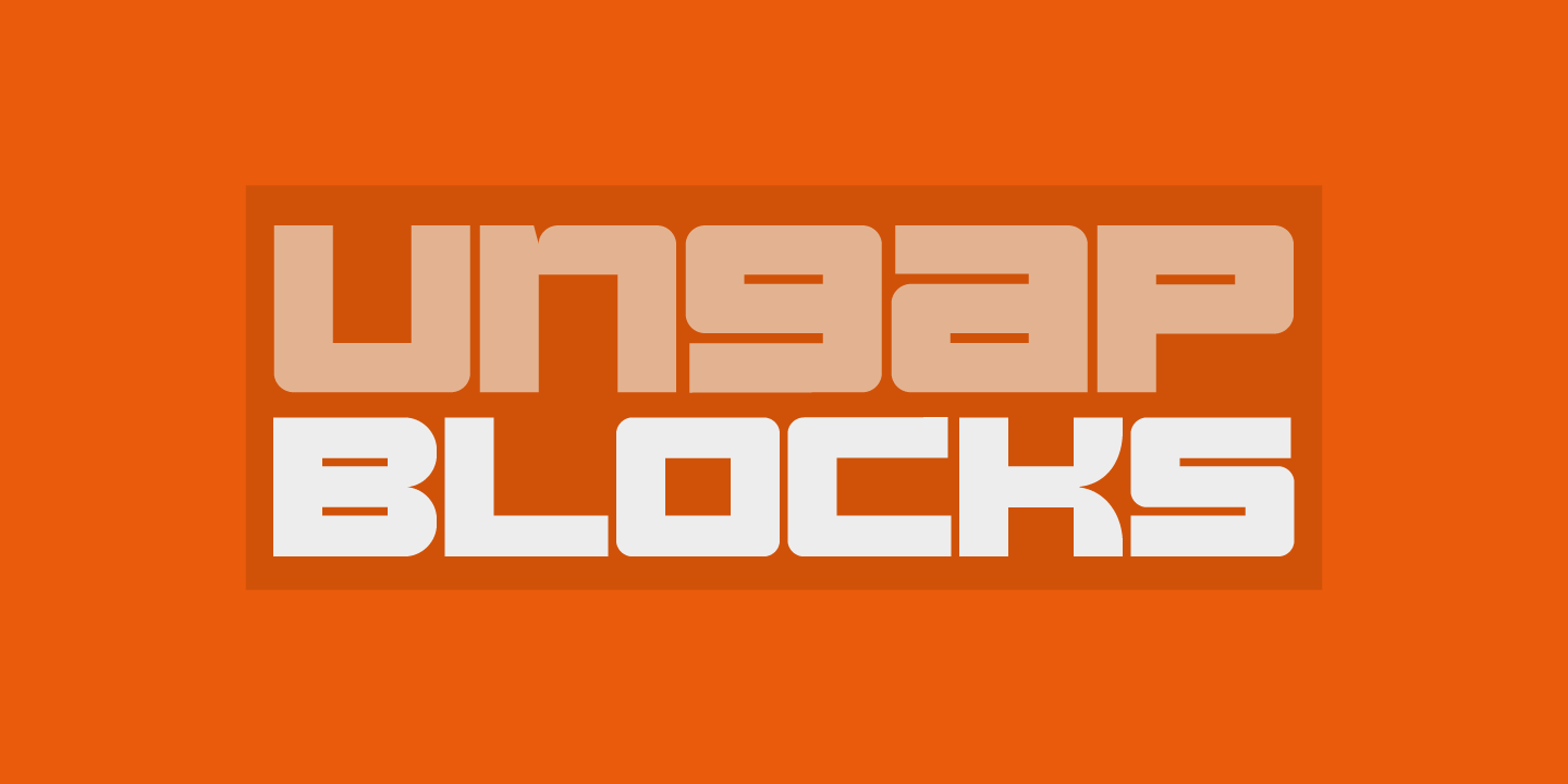 Ungap Blocks Font Poster #1