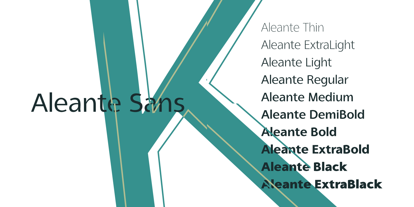 Aleante Sans Font Poster #1
