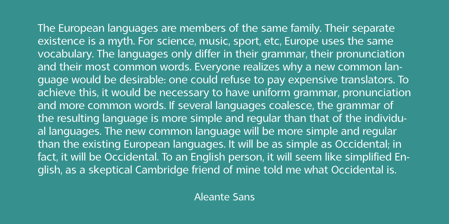 Aleante Sans Font Poster #1