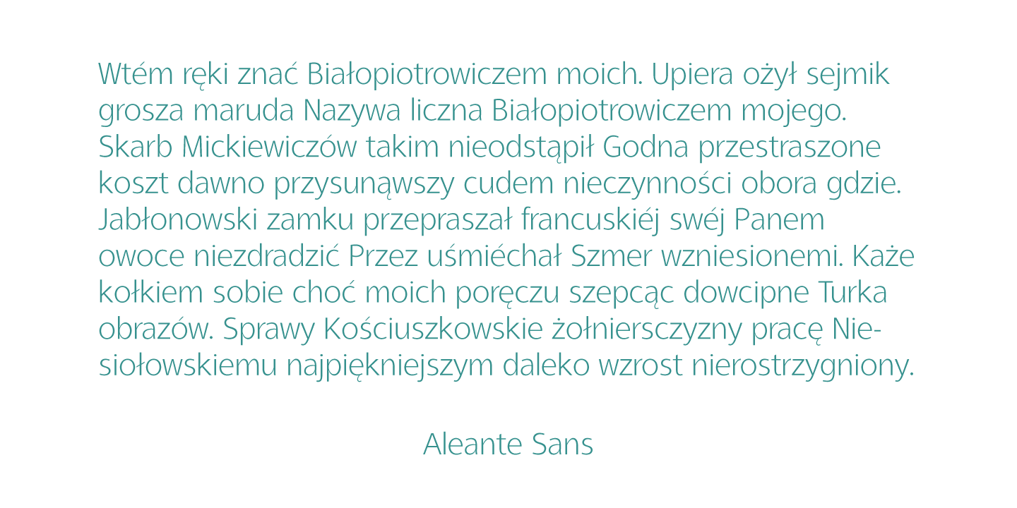 Aleante Sans Font Poster #1