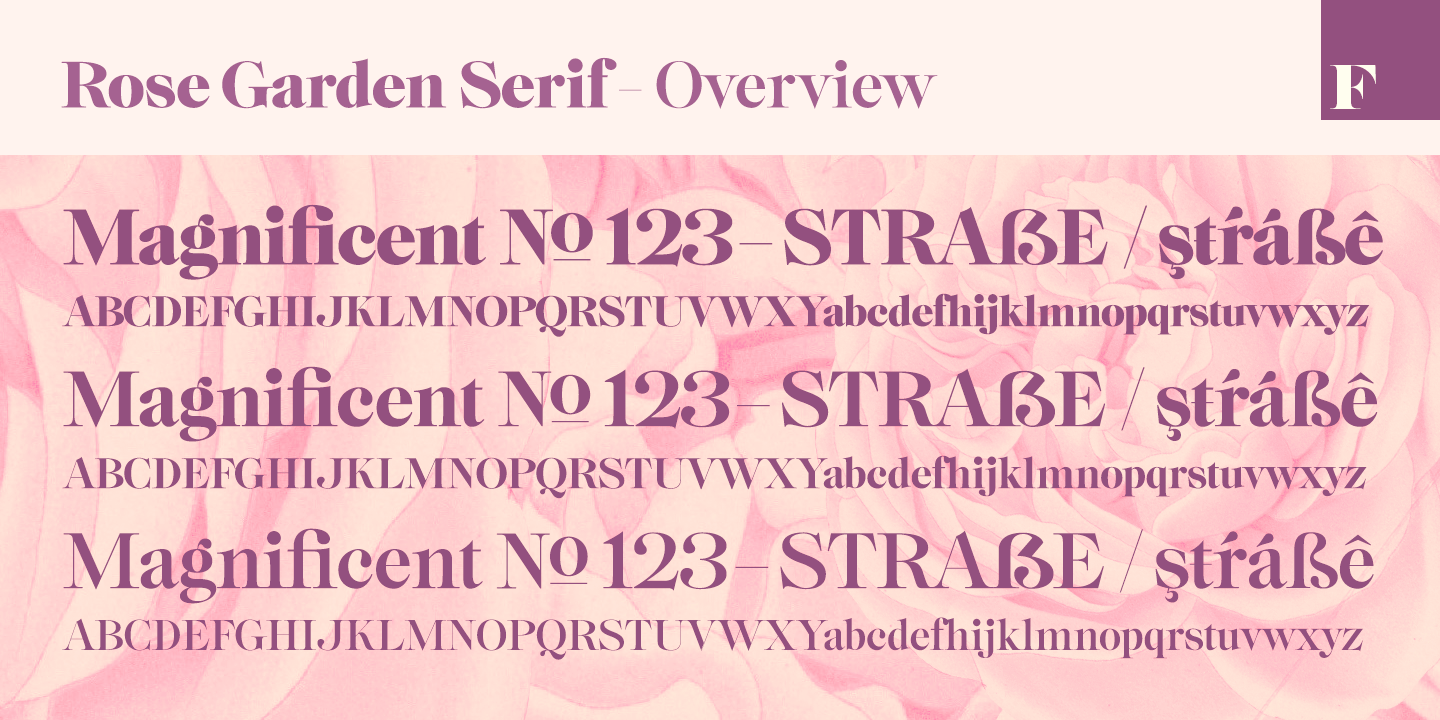 Rose Garden Deluxe Font Poster #1