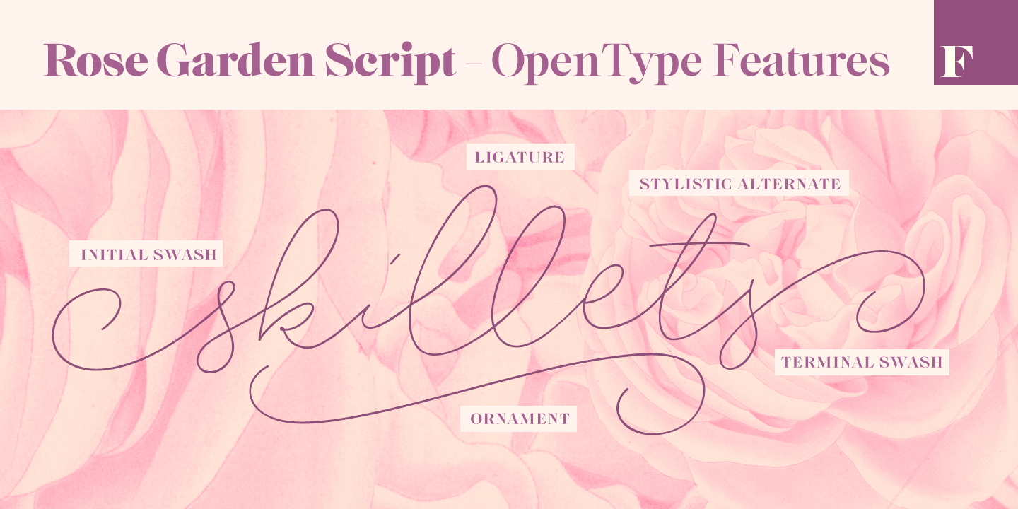 Rose Garden Deluxe Font Poster #1