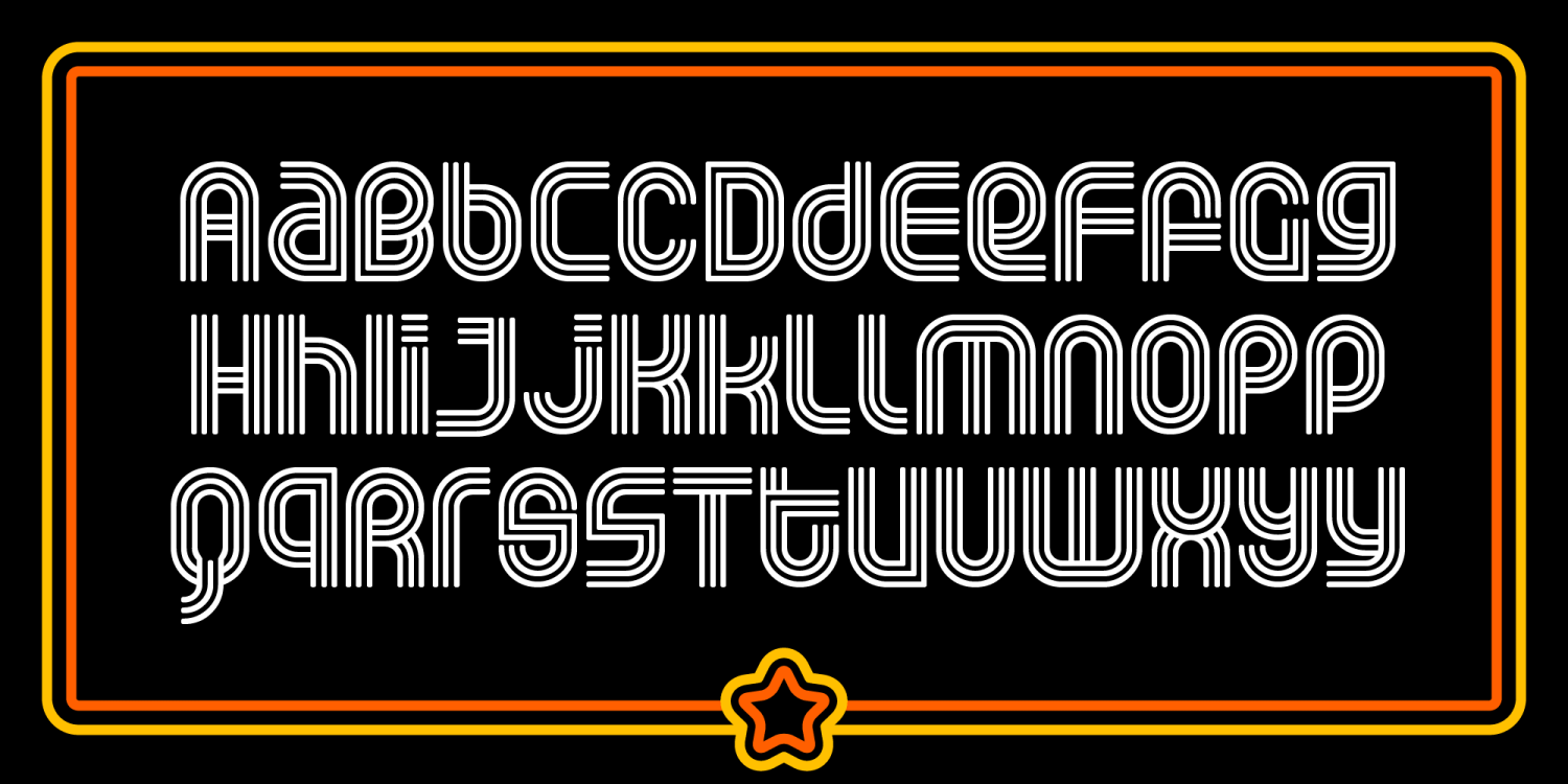 Rolloglide Font Poster #1