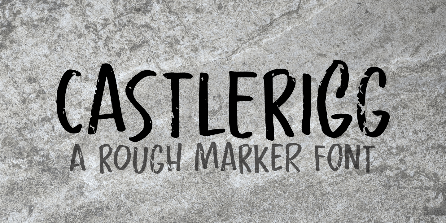 Castlerigg Font Poster #1