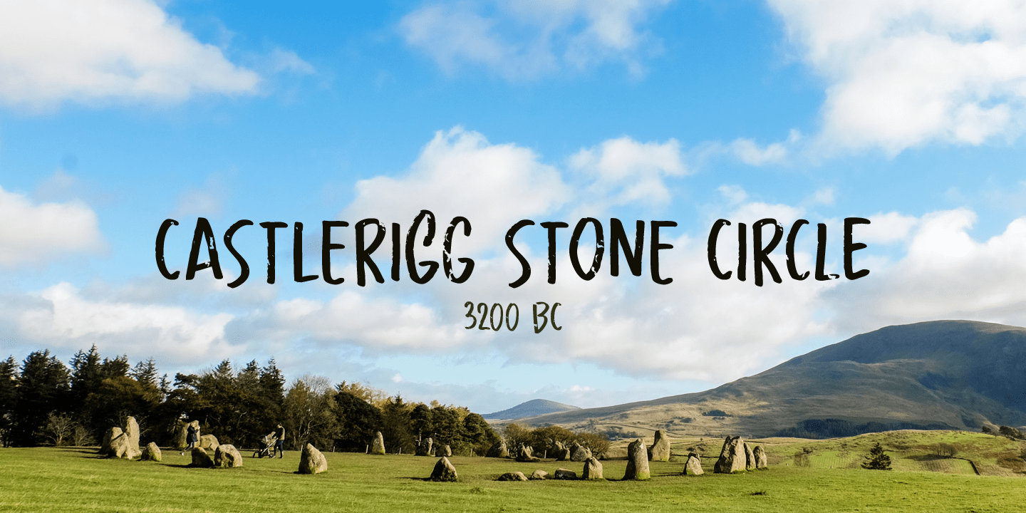 Castlerigg Font Poster #1