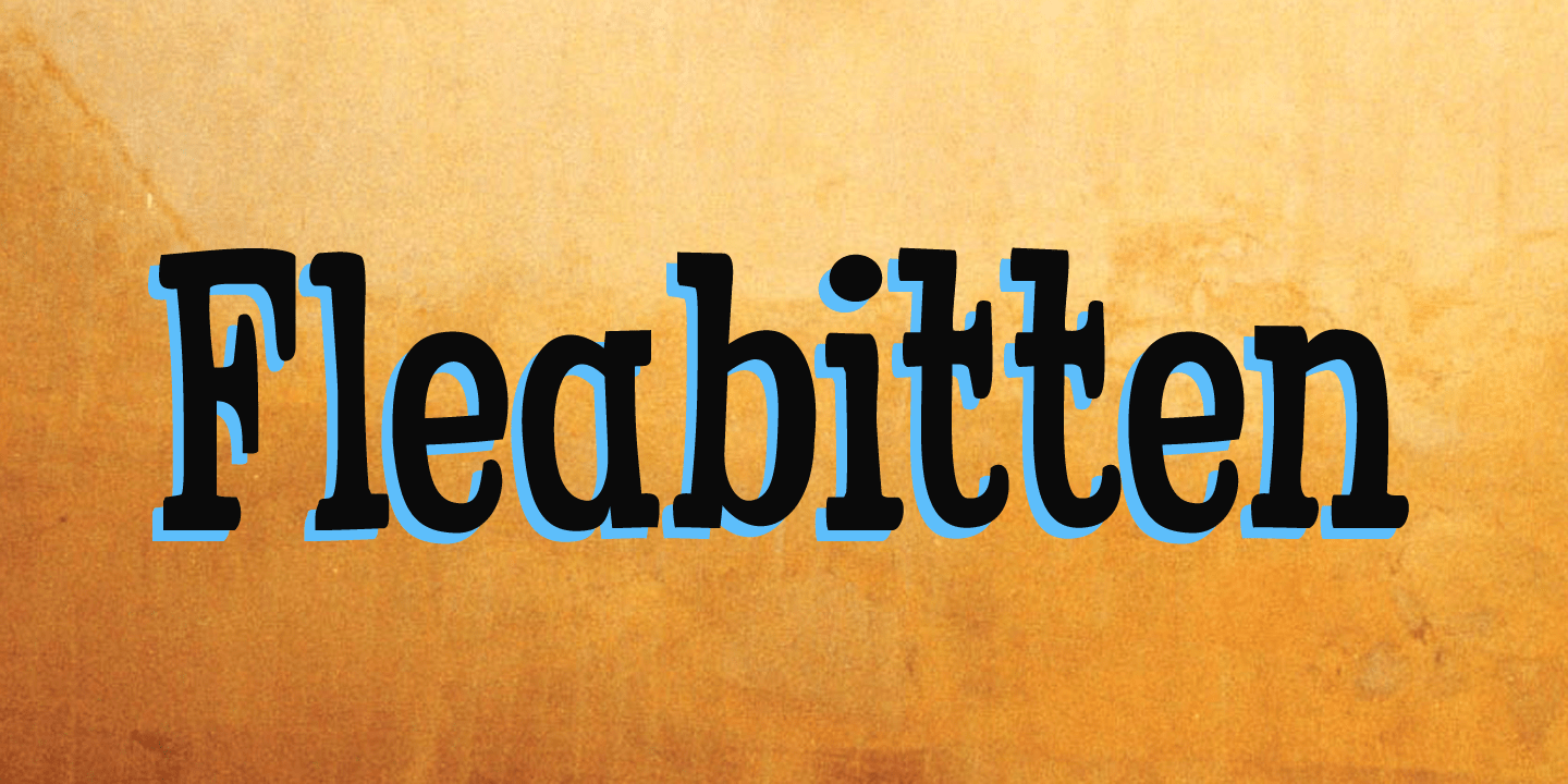 Fleabitten Font Font Poster #1