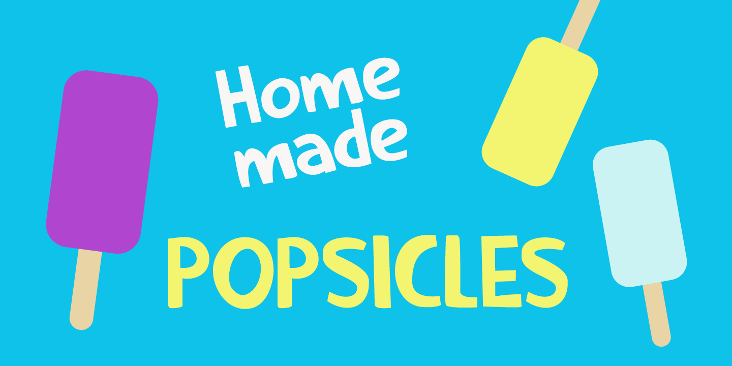 Ice Cream Man Font Poster #3