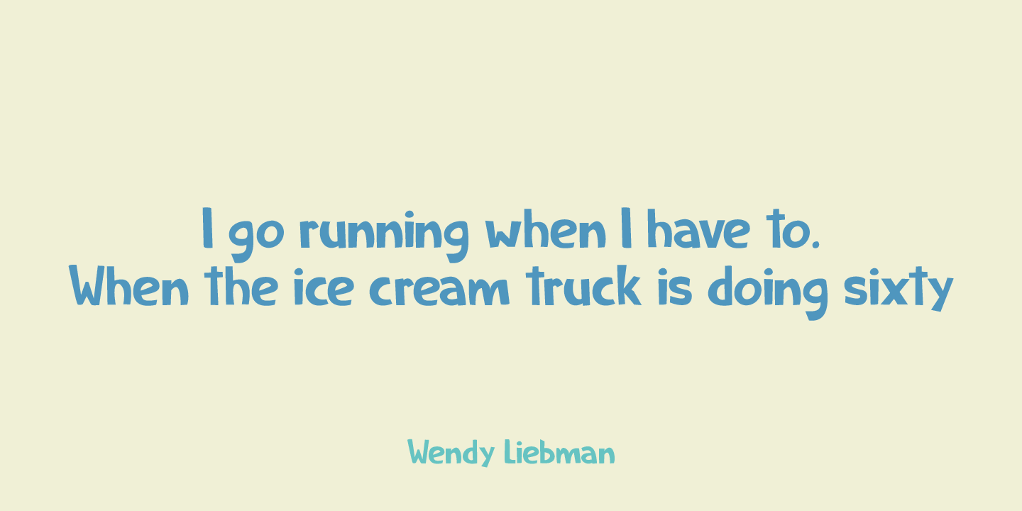 Ice Cream Man Font Poster #5