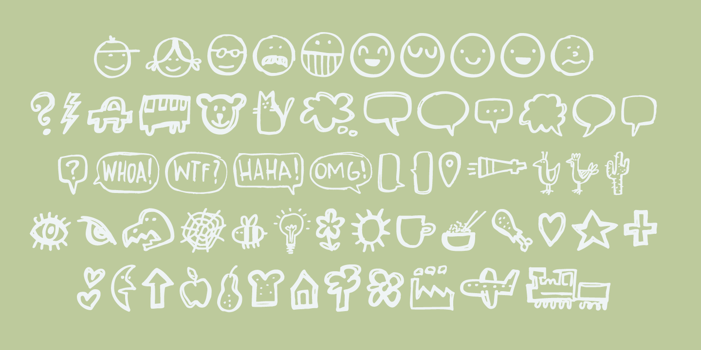 Scribble Note Font Poster #1