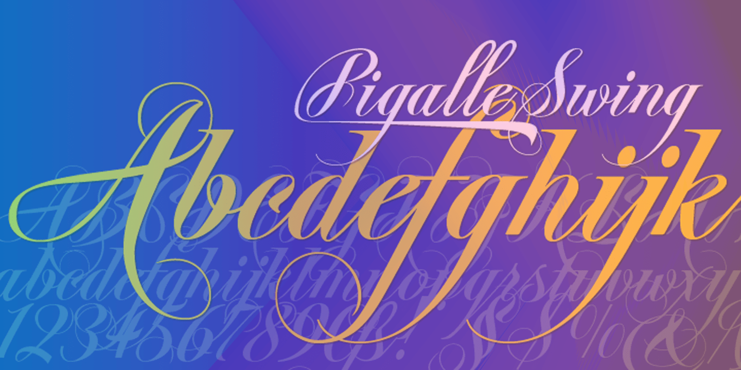 Pigalle Swing Font Poster #1