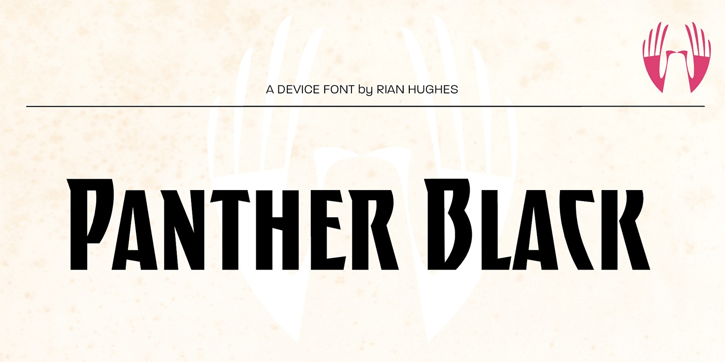 Panther Black Font Poster #1