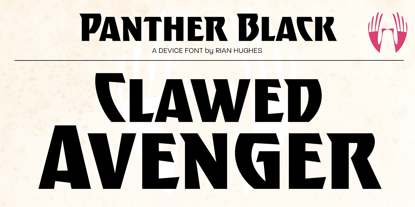 Panther Black Font Poster #1