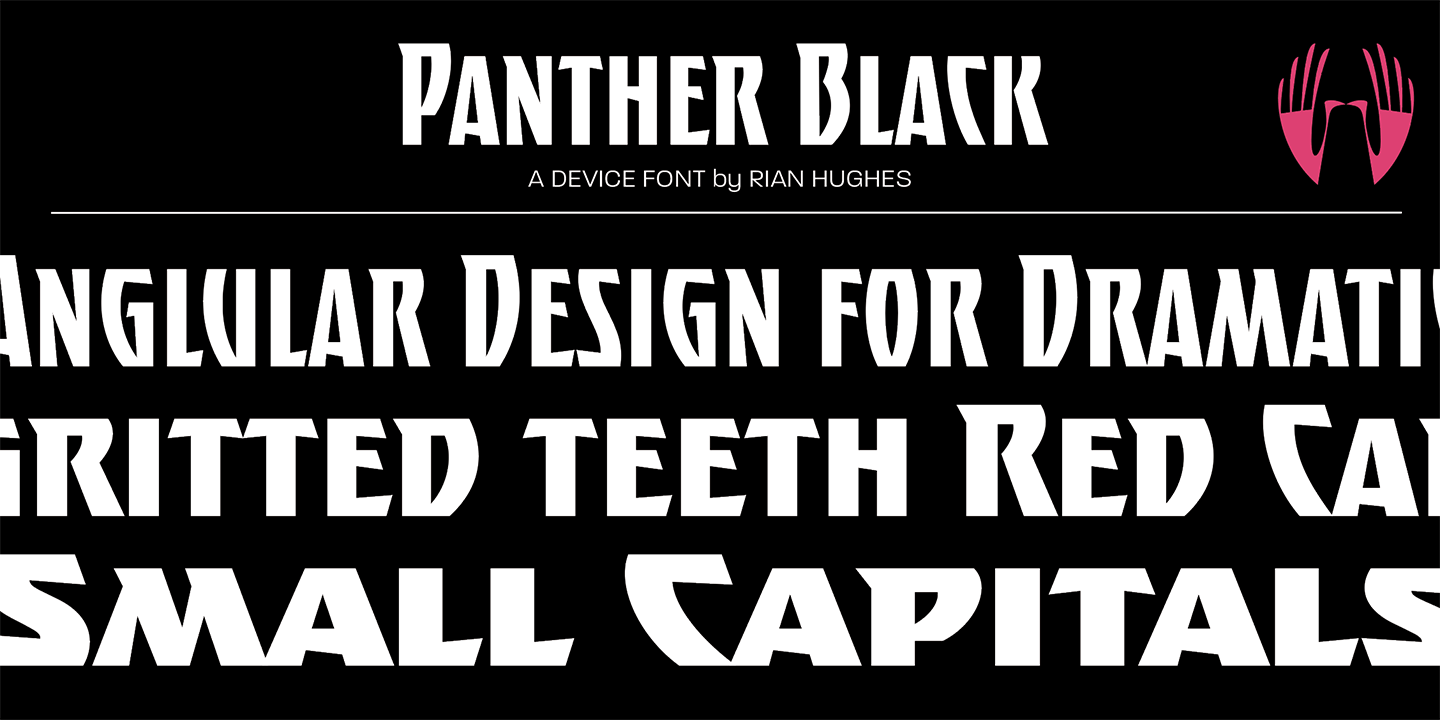 Panther Black Font Poster #1