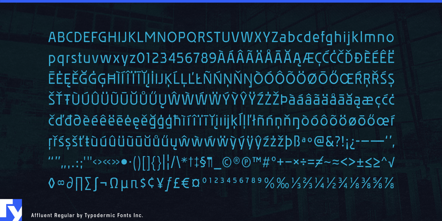 Affluent Font Poster #1