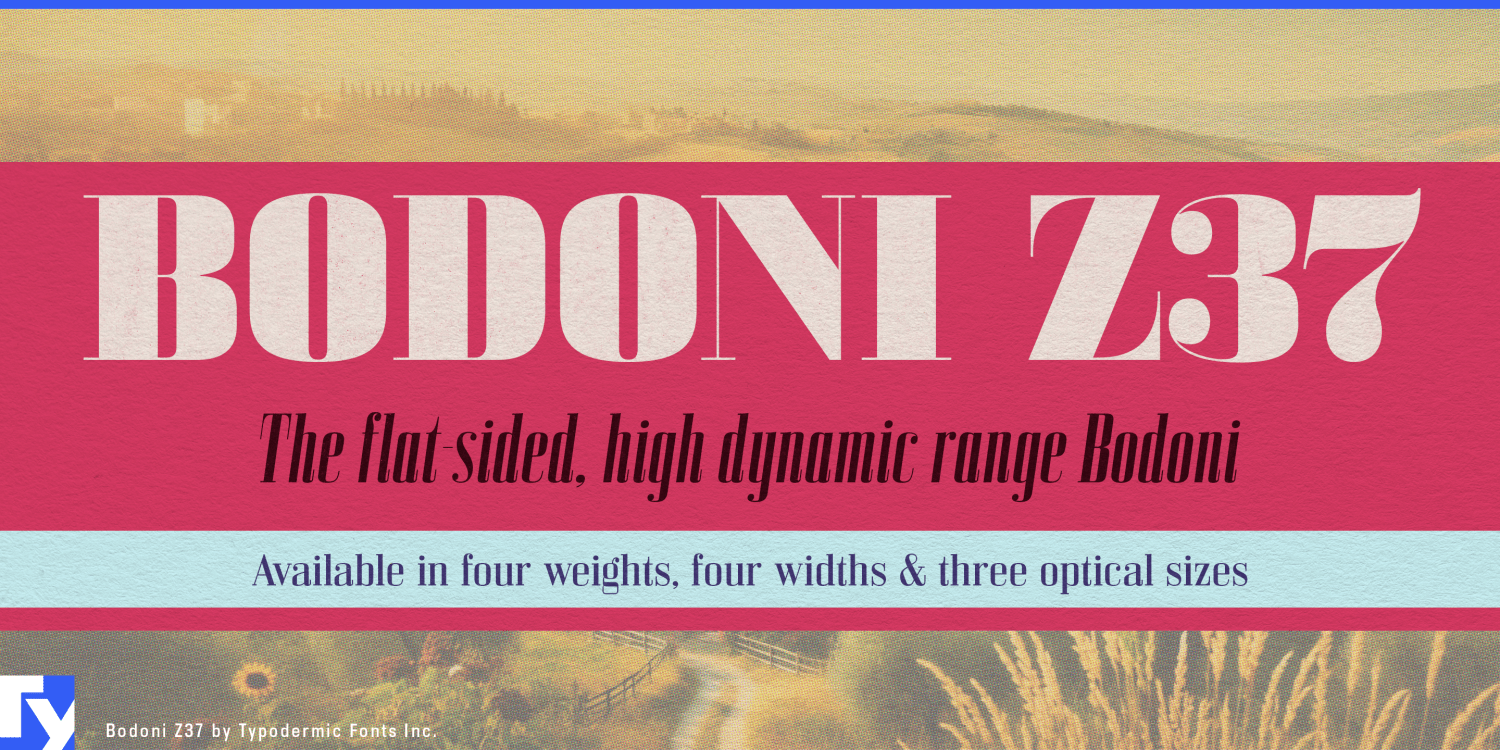 Bodoni Z37 Font Poster #1