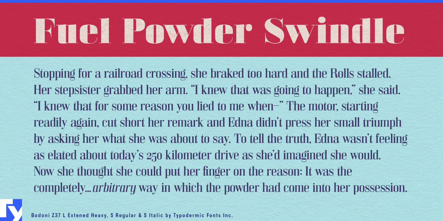 Bodoni Z37 Font Poster #1