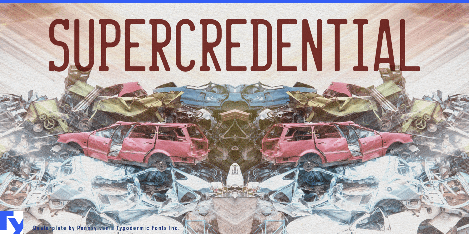 Dealerplate Font Poster #1