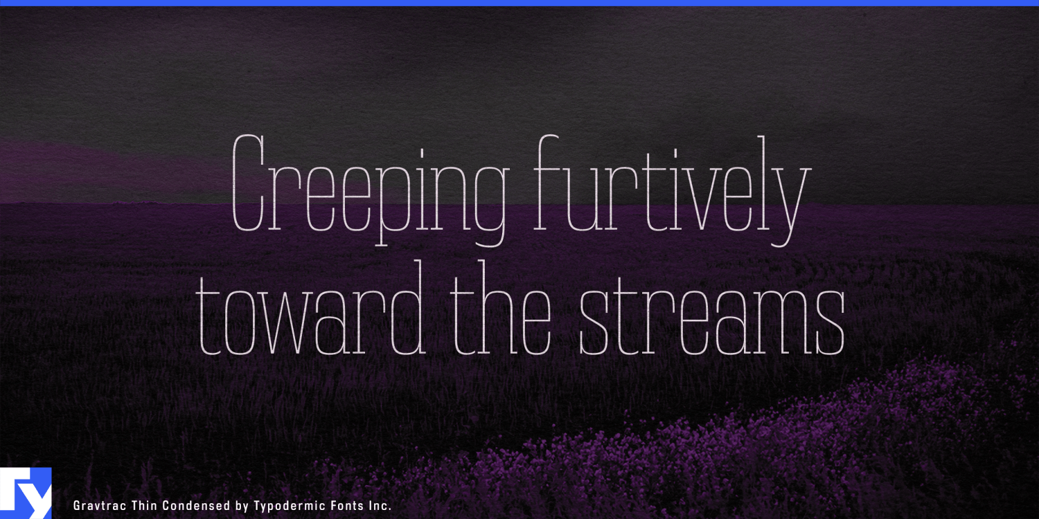Gravtrac Font Poster #1
