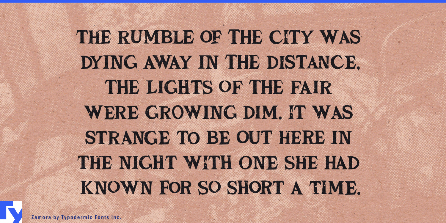 Zamora Font Poster #1