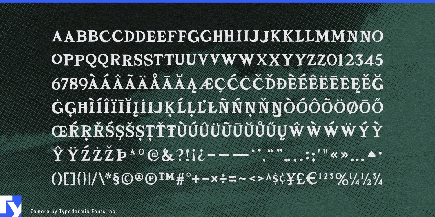 Zamora Font Poster #1