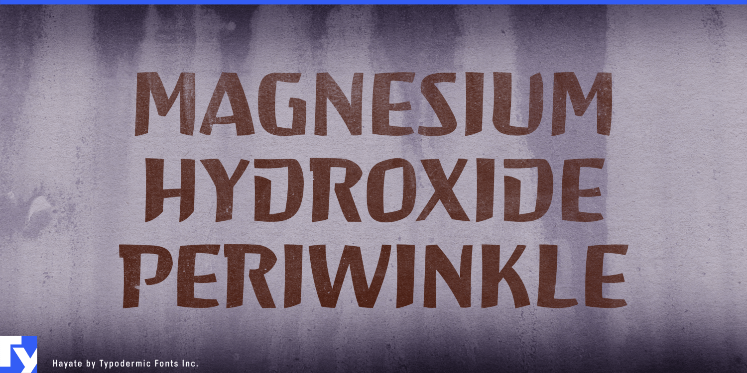 Hayate Font Poster #1