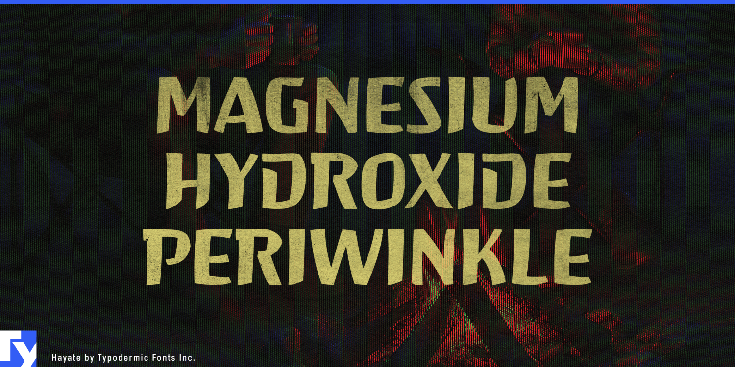 Hayate Font Poster #1