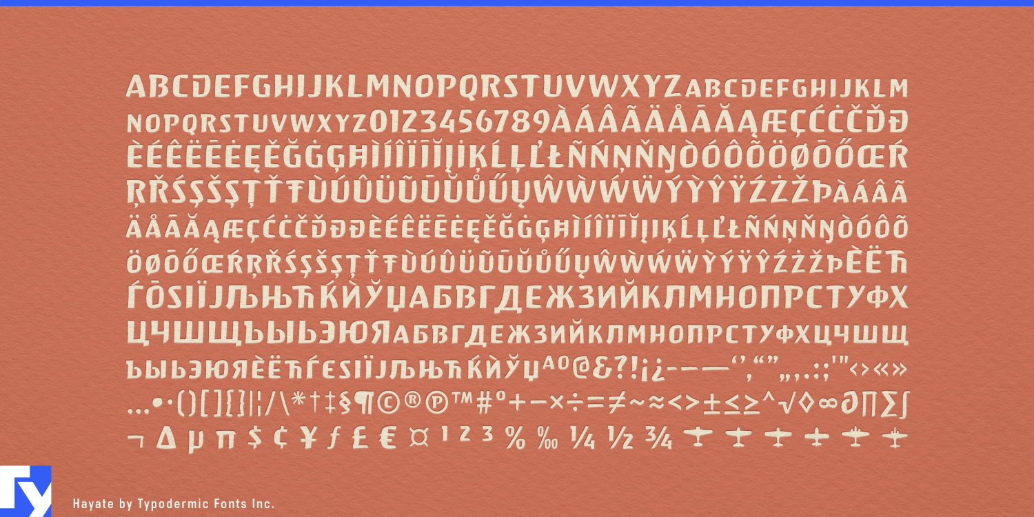 Hayate Font Poster #1