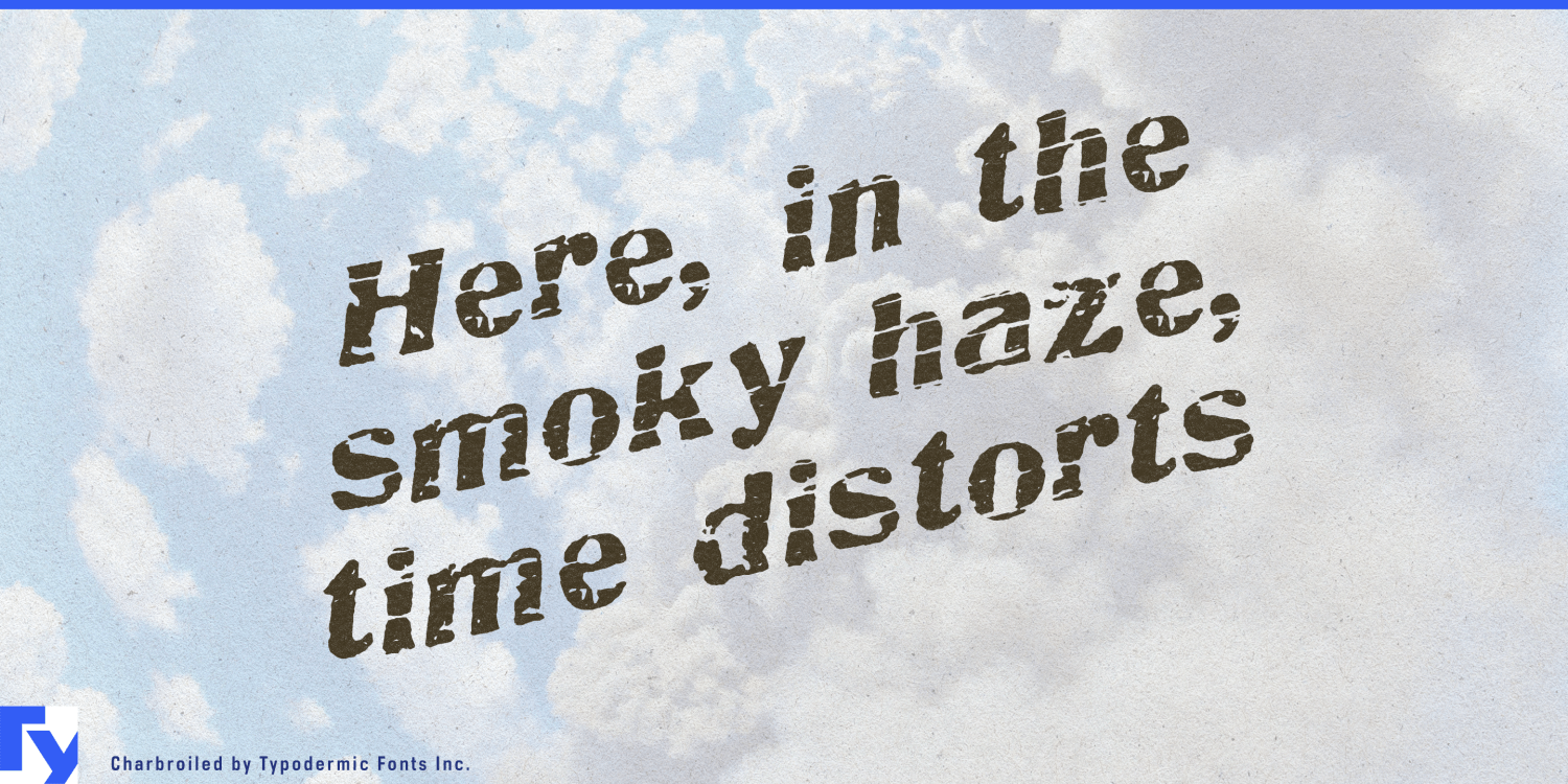 Charbroiled Font Poster #1